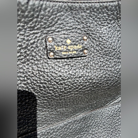 Kate Spade NY Pebbled Black Leather Large Shoulder Bag - Picture 3 of 11